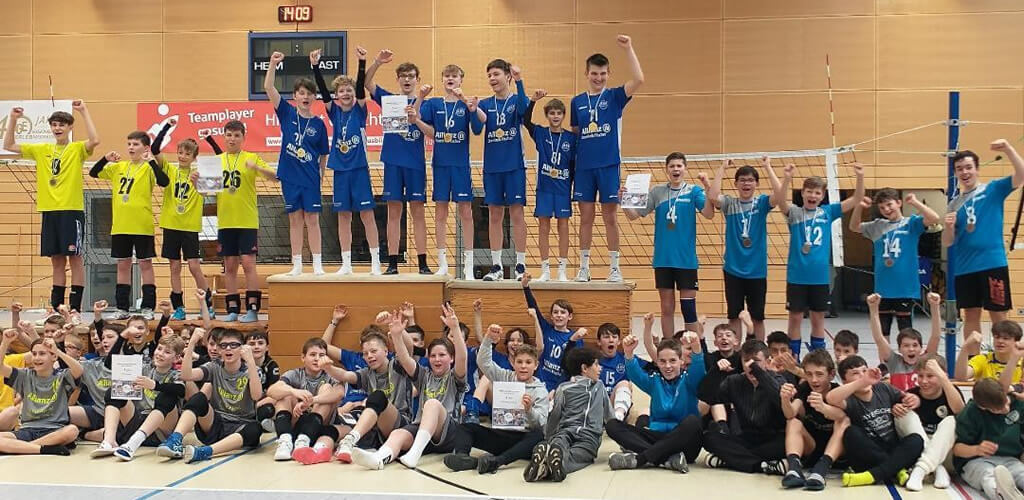 U14-Volleyballer holen Bronze bei den bayerischen Meisterschaften